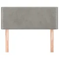 Tête de lit Gris clair 90x5x78/88 cm Velours