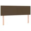 cadre de lit avec matelas Marron foncé 140x190 cm