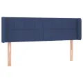 Tête de lit à LED Bleu 147x16x78/88 cm Tissu