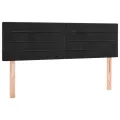 cadre de lit avec matelas Noir 140x200 cm Velours