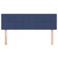 Têtes de lit 2 pcs Bleu 72x5x78/88 cm Tissu