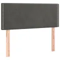 cadre de lit avec matelas LED Gris foncé 120x200 cm