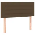 cadre de lit et matelas et LED Marron foncé 80x200cm
