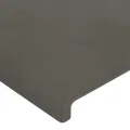 Tête de lit à LED Gris foncé 183x16x78/88 cm Velours
