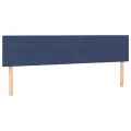 Tête de lit à LED Bleu 160x5x78/88 cm Tissu