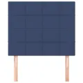 Têtes de lit 2 pcs Bleu 80x5x78/88 cm Tissu
