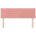 Têtes de lit 2 pcs Rose 72x5x78/88 cm Velours