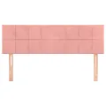 Têtes de lit 2 pcs Rose 72x5x78/88 cm Velours
