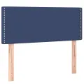 cadre de lit avec matelas Bleu 120x200 cm Tissu