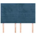 Têtes de lit 4 pcs Bleu foncé 72x5x78/88 cm Velours