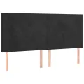 cadre de lit avec matelas Noir 180x200 cm Velours