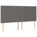 cadre de lit avec matelas Gris 180x200 cm Similicuir