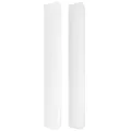 Tête de lit avec oreilles Blanc 147x16x118/128 cm Similicuir