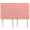 Têtes de lit 4 pcs Rose 72x5x78/88 cm Velours