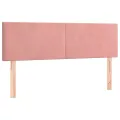 cadre de lit avec matelas LED Rose 140x200cm Velours