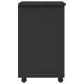 Armoire roulante avec tiroirs MOSS gris bois de pin solide