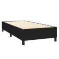 cadre de lit avec matelas Noir 90x200 cm Tissu
