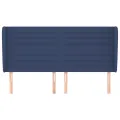 Tête de lit avec oreilles Bleu 183x23x118/128 cm Tissu