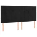 cadre de lit et matelas Noir 160x200 cm Velours