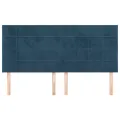 Têtes de lit 4 pcs Bleu foncé 80x5x78/88 cm Velours