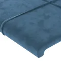 Têtes de lit 4 pcs Bleu foncé 80x5x78/88 cm Velours
