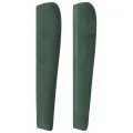 Tête de lit avec oreilles Vert foncé 163x23x118/128 cm Velours