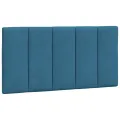 Cadre de lit avec lumières LED bleu 100x200 cm velours