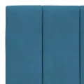Cadre de lit avec lumières LED bleu 100x200 cm velours