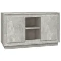 Buffet gris béton 102x35x60 cm bois d'ingénierie