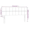 Têtes de lit 2 pcs Marron foncé 72x5x78/88 cm Tissu