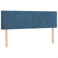 cadre de lit avec matelas LED Bleu foncé 140x200 cm