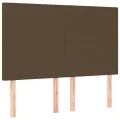 cadre de lit avec matelas Marron foncé 140x190 cm