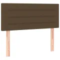 cadre de lit avec matelas Marron foncé 80x200 cm