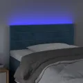 Tête de lit à LED Bleu foncé 80x5x78/88 cm Velours