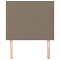 Têtes de lit 2 pcs Taupe 90x5x78/88 cm Tissu