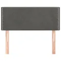 Tête de lit Gris foncé 100x5x78/88 cm Velours