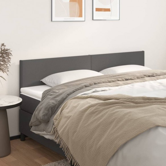 Têtes de lit 2 pcs Gris 90x5x78/88 cm Similicuir