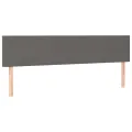 Têtes de lit 2 pcs Gris 90x5x78/88 cm Similicuir