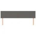 Têtes de lit 2 pcs Gris 90x5x78/88 cm Similicuir