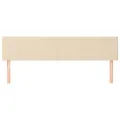 Têtes de lit 2 pcs Crème 90x5x78/88 cm Tissu