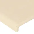 Têtes de lit 2 pcs Crème 90x5x78/88 cm Tissu