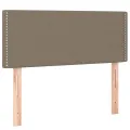 cadre de lit avec matelas Taupe 90x190 cm Tissu