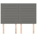 Têtes de lit 4 pcs Gris foncé 72x5x78/88 cm Tissu