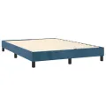 cadre de lit avec matelas LED Bleu foncé 140x200 cm
