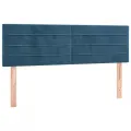 cadre de lit avec matelas LED Bleu foncé 140x200 cm