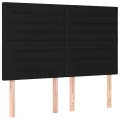 cadre de lit et matelas et LED Noir 140x200 cm Tissu