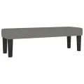 cadre de lit avec matelas Gris foncé 140x190cm Tissu