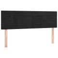 cadre de lit avec matelas Noir 140x200 cm Velours