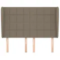 Tête de lit avec oreilles Taupe 147x23x118/128 cm Tissu