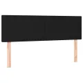 cadre de lit avec matelas Noir 140x190 cm Tissu